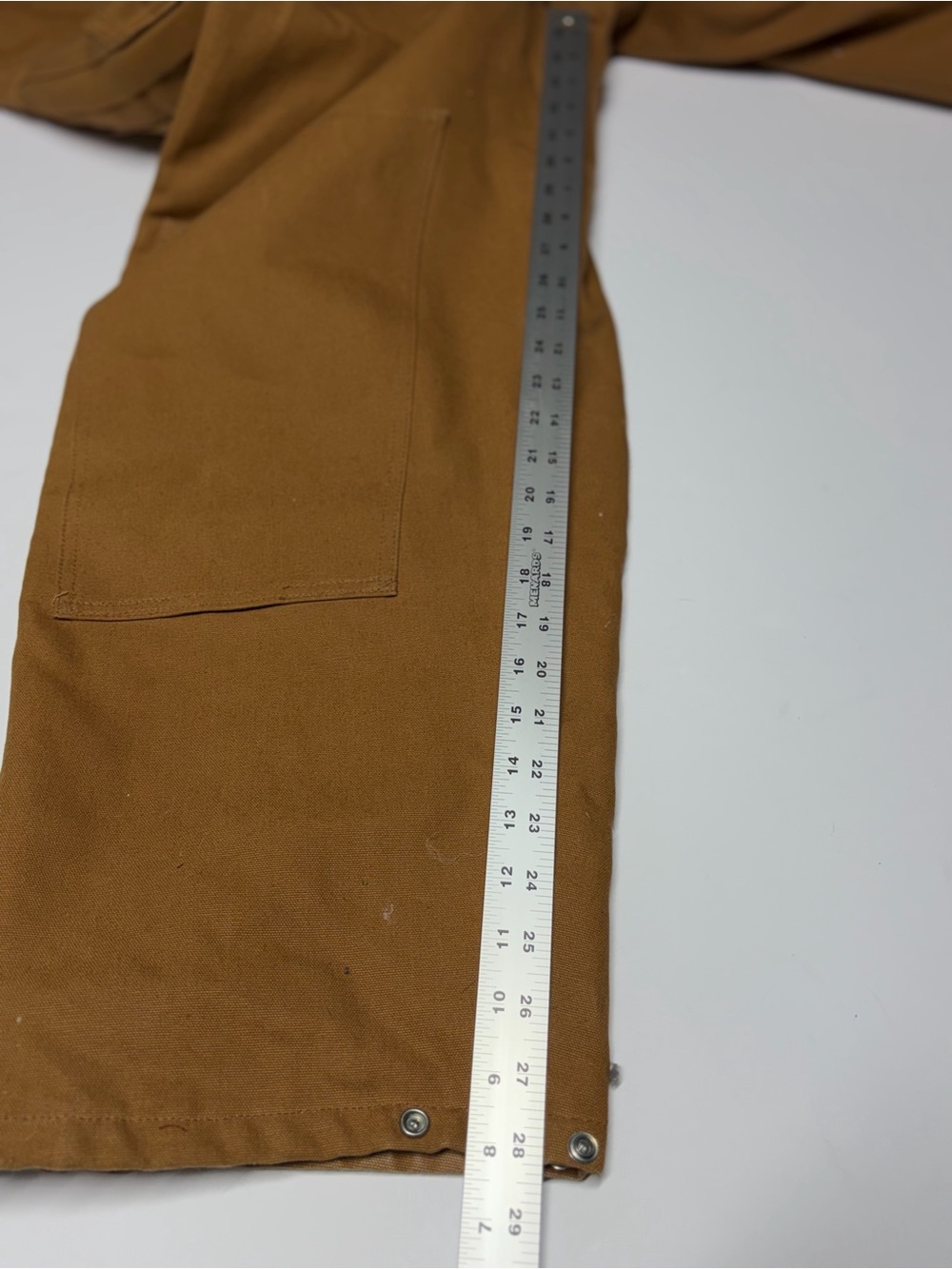 VTG Carhartt BQW226 Women’s 18 Petite Brown Quilt Lined Overalls USA Made - Picture 10 of 12
